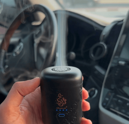 مبخرة إلكترونية صغيرة محمولة للعود والبخور مناسب للمنزل و السيارة