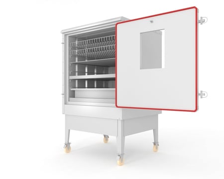 فرن الجامبو الكبير ستانلس ( باب بدون زجاج )