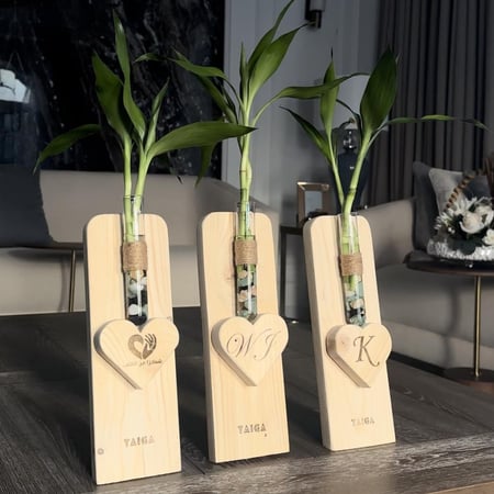 خشب طبيعي مع حفر بالليزر