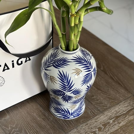 فازة سيراميك + بامبو متنوع