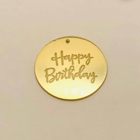 لوقو اكريلك مرايا ذهبي