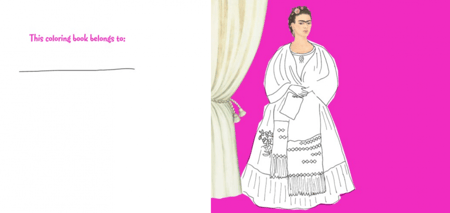 Coloring Book Frida Kahlo