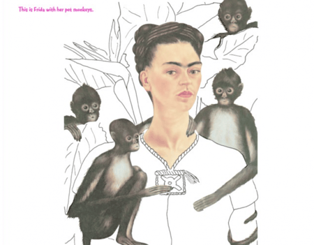 Coloring Book Frida Kahlo