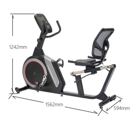 دراجة ثابتة بمسند ظهر