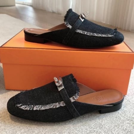 ايرميز Oz mule أسود ترندي