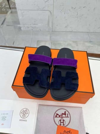 ايرميز صندل شمواه - دمج اللونين البنفسجي والكحلي