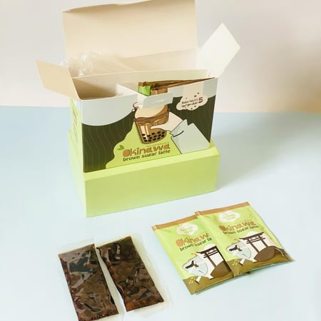 أوكيناوا لاتيه + بوبا 5 اظرف