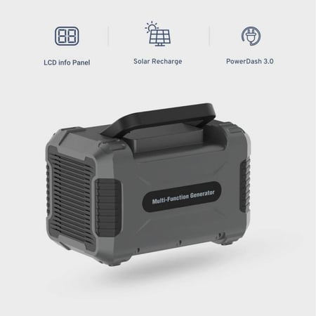 مولد طاقة محمول 78000 أمبير 300 واط بألواح شمسية لاعادة الشحن - منافذ متعددة