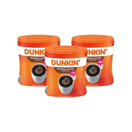 3 قهوة دانكن مطحونة حمصة متوسطة المزيج الاصلي 1.13 كيلو