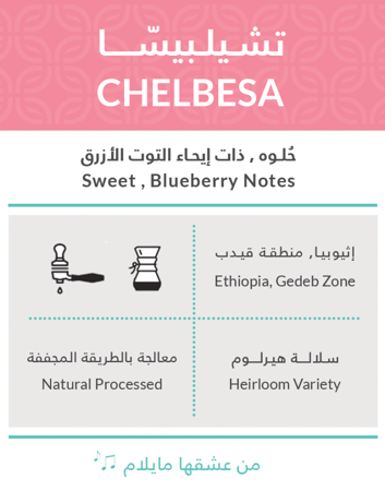 حبوب القهوة تشيلـبيـسـا من محمصة كفة 250 ج