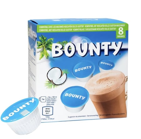 كبسولات باونتي 8 كبسولات شوكولاتة ساخنة دولتشي غوستو