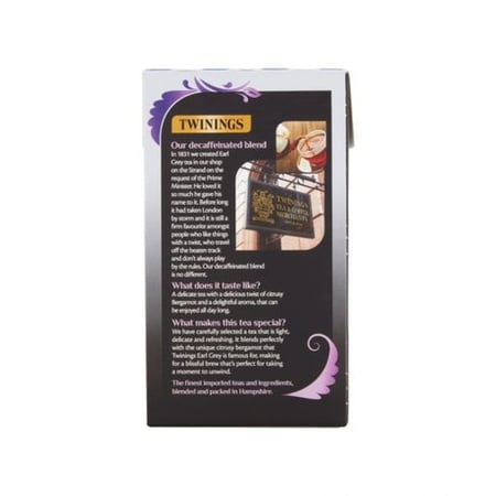 شاي منزوع الكافيين ايرل جراي 40 كيس من توينينغس