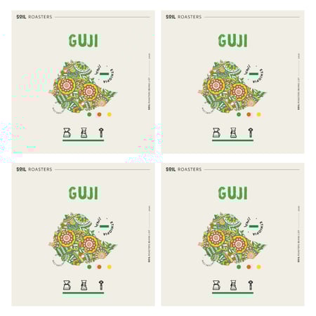 بكج 4 اكياس اثيوبيا قوجي من محمصة سويل مجموع 1 كيلو