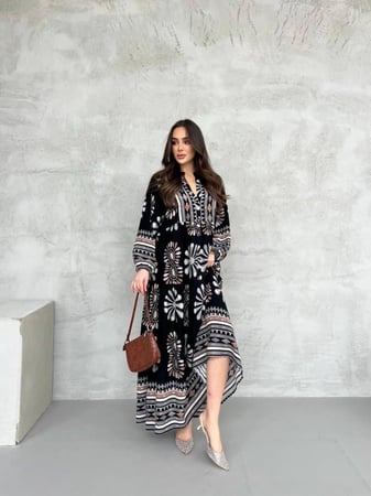 فستان قطن تركي جذاب