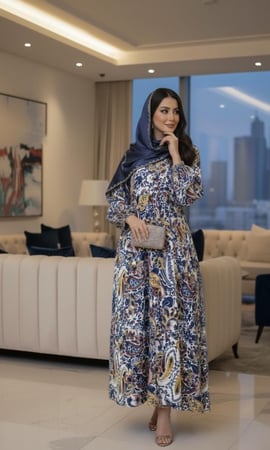 فستان قطن ايطالي راقي