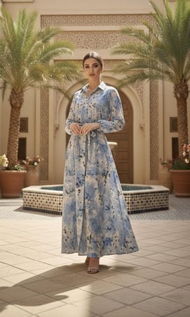 بتصميم قميص مع حزام