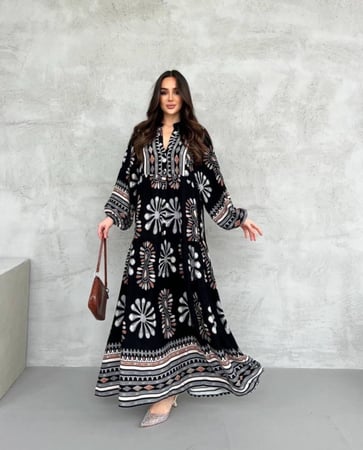 فستان قطن تركي جذاب