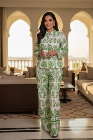 طقم مميز بقصته الواسعة