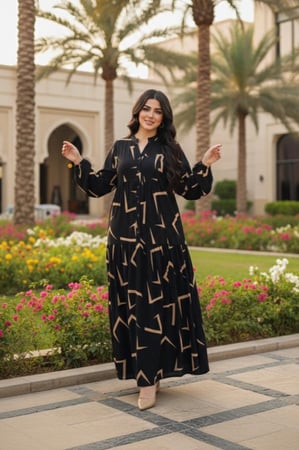 فستان بتصميم عصري