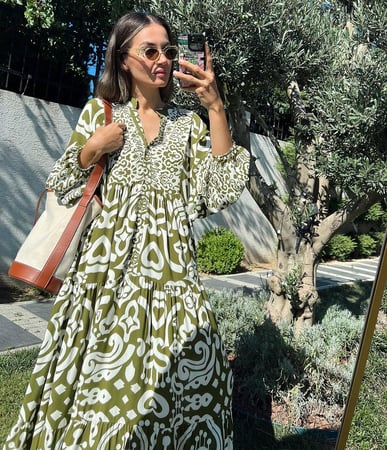 فستان قطن تركي جذاب