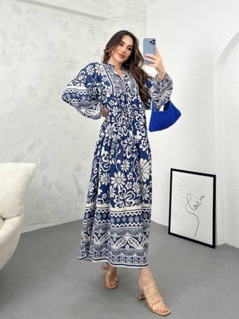 فستان قطن تركي جذاب