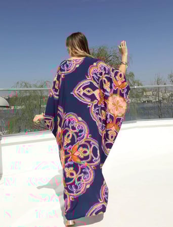 فستان قطن تركي مفرفش