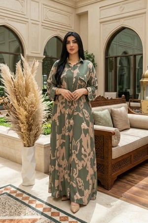 فستان قطن تركي راقي