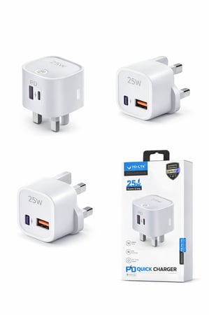 فيش جداري PD Quick Charger بقدرة 25 واط.