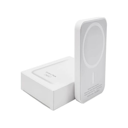 باور بانك شاحن ايفون لاسلكي مغناطيسي مع ستاند مدمج 5000 مللي أمبير