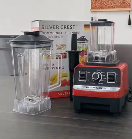 الخلاط الكهربائي الألماني SILVER CREST - ساحق الزجاج بقوة 5500 واط 2.5 لتر