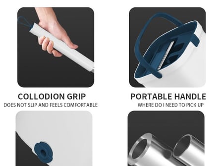 بكج ممسحة الارضيات الذكية من ELK مع مطهر ارضيات برائحة اللافندر