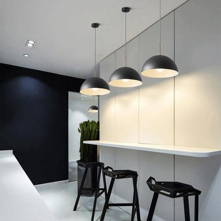 انارة معلقة E27 اسود راوند دروب Round Drop من روسلين