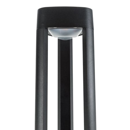 انارة حديقة اكس لد اصفر مدور اسود طول 65 سم 9351