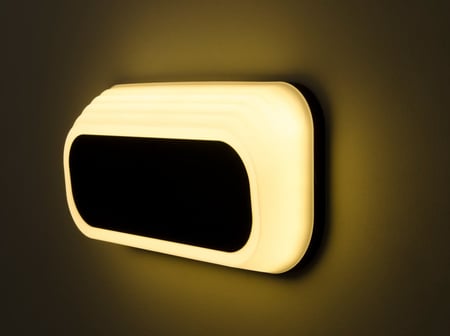 انارة جدارية لد اصفر 5001 جرم اسود روسلين