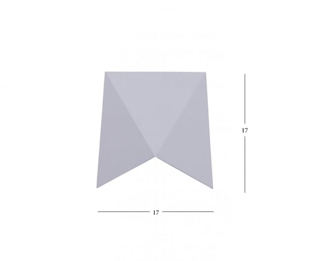 انارة جدارية 7254 جرم ابيض المنيوم روسلين