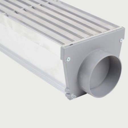 مجرى سيل شرائح 100 سم المنيوم زوايا