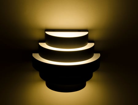 انارة جدارية 6026 جرم اسود المنيوم روسلين