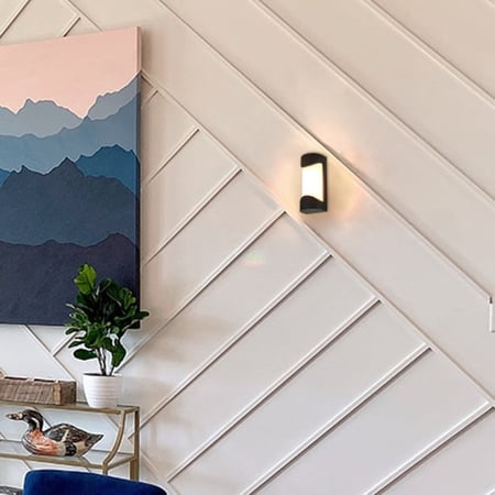 انارة جدارية 1029 جرم اسود المنيوم روسلين