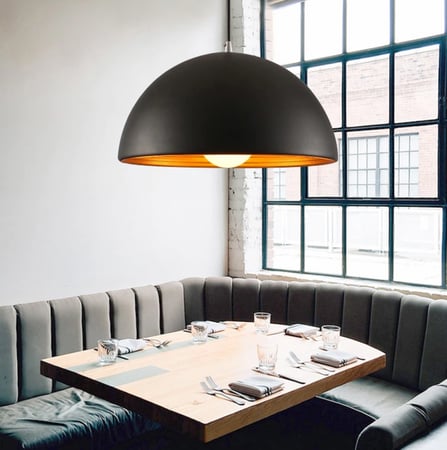 انارة معلقة E27 اسود راوند دروب Round Drop من روسلين