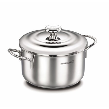 كوركماز دروبا قدر استيل 28*14 سم 8.5 لتر -KORKMAZ DROPPA CASSEROLE 28*14CM / 8.5 L - A1064