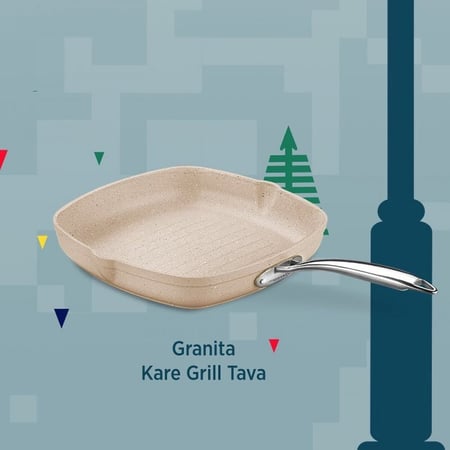 كوركماز جرانيتا مقلاة شواء مربعة 28 سم / 3 لتر  - A1268