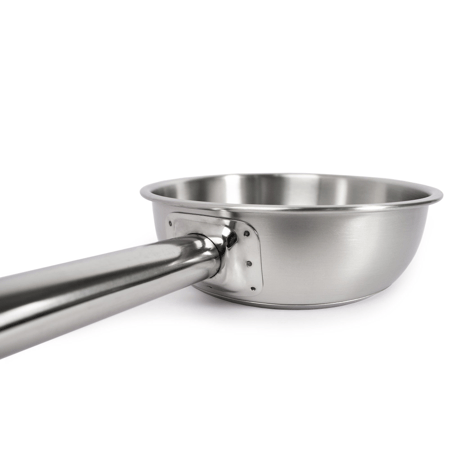 طاوة ، مقلاه ستيل 304  عالي الجودة ثقيل 24 سم/2.6 لتر  بقاعدة توزيع حراري من ZEBRA