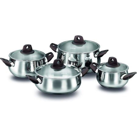 كوركماز مورا طقم طبخ قدور -حلل - 8 قطع  - A1928