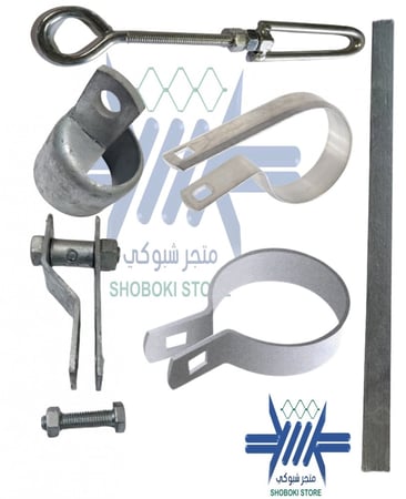 بالمتر الطولي-شبك اخضر مغلف ارتفاع 2.5م مع شائك