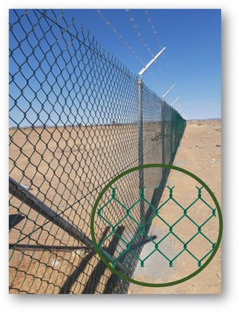 بالمتر الطولي شبك اخضر مغلف