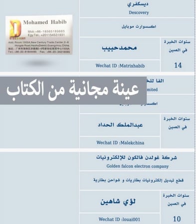 دليل الشركات العربية في الصين - 17 تخصص-46 صفحة
