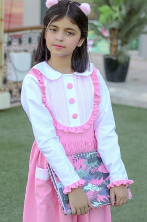 مريول سيرما وردي - جديد مريول بازره من الامام-مريول سيرما-متجر سيرما