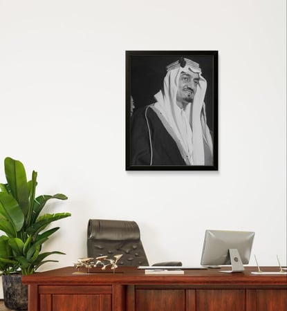 صورة تاريخية للملك فيصل بن عبد العزيز