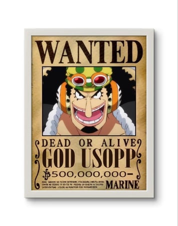 Room decor wall art for One Piece fans God Usopp