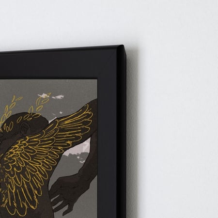 لوحة جناح الصقر ببرواز - جريتنس